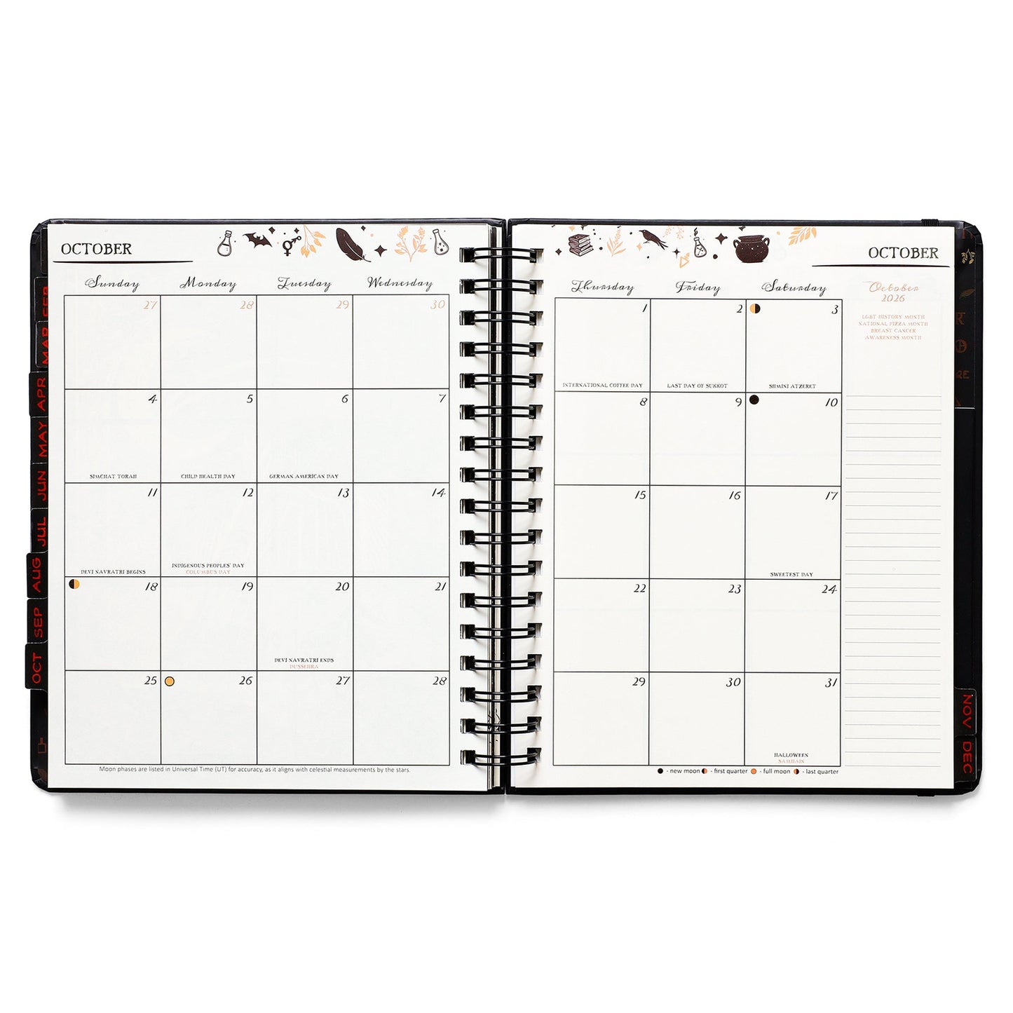Waiting for the Night 2026 Weekly Planner