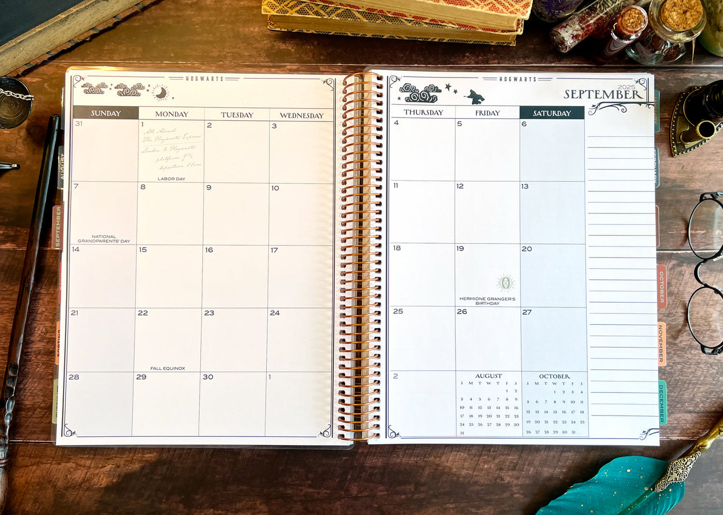Harry Potter 2025-2026 Hogwarts Weekly Dated Teacher Planner (July - June)