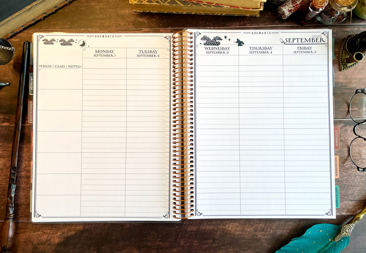 Harry Potter 2025-2026 Hogwarts Weekly Dated Teacher Planner (July - June)