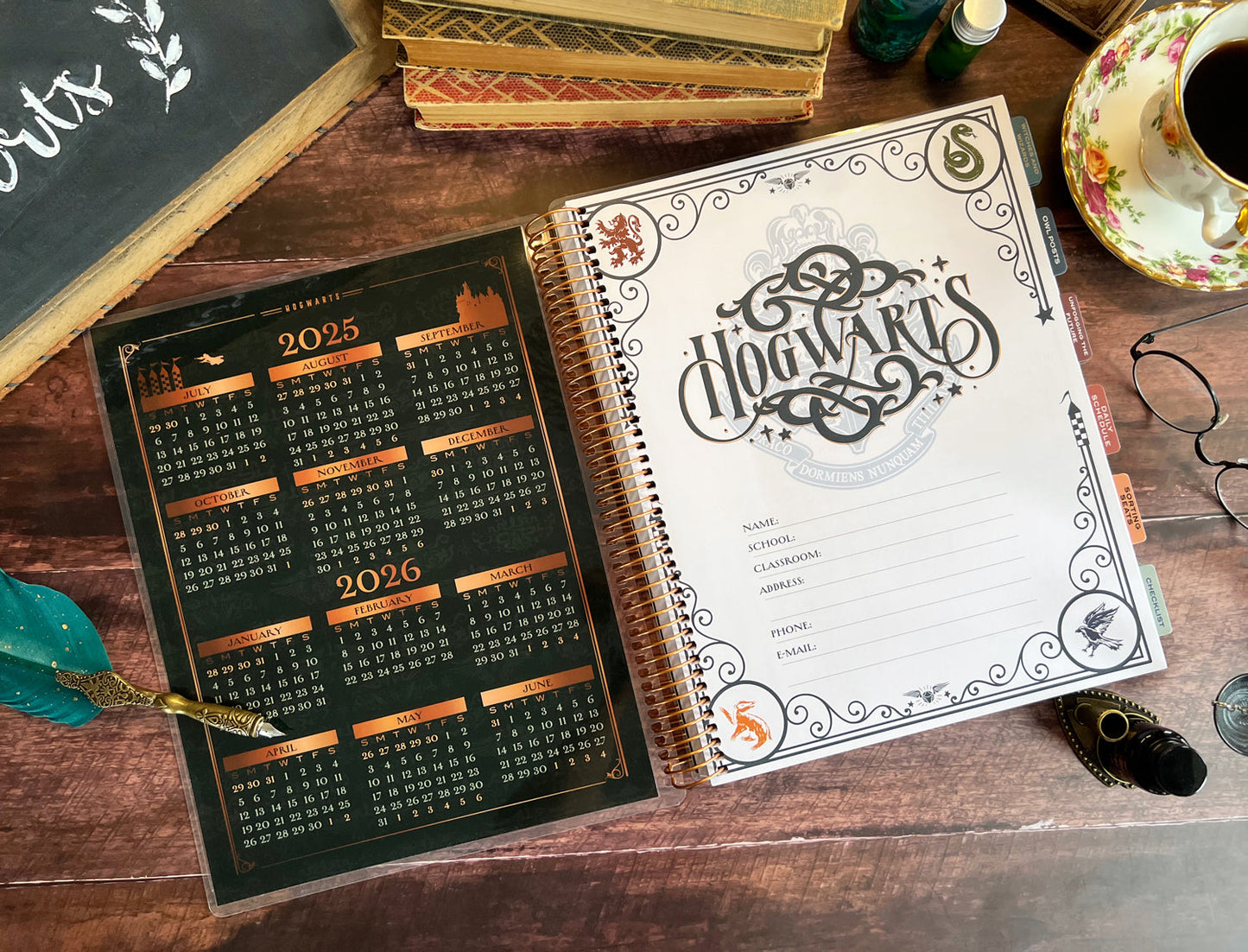 Harry Potter 2025-2026 Hogwarts Weekly Dated Teacher Planner (July - June)