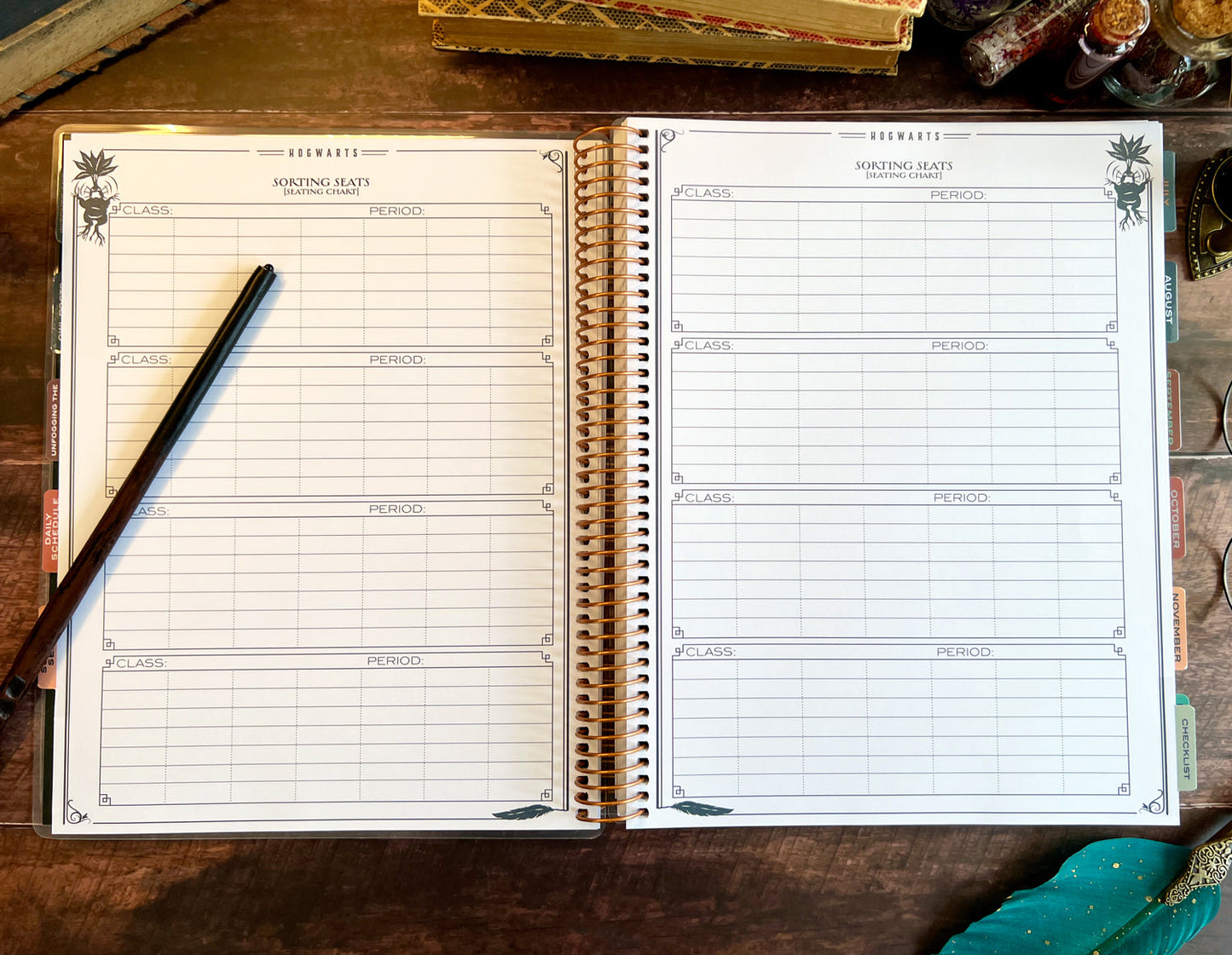 Harry Potter 2025-2026 Hogwarts Weekly Dated Teacher Planner (July - June)