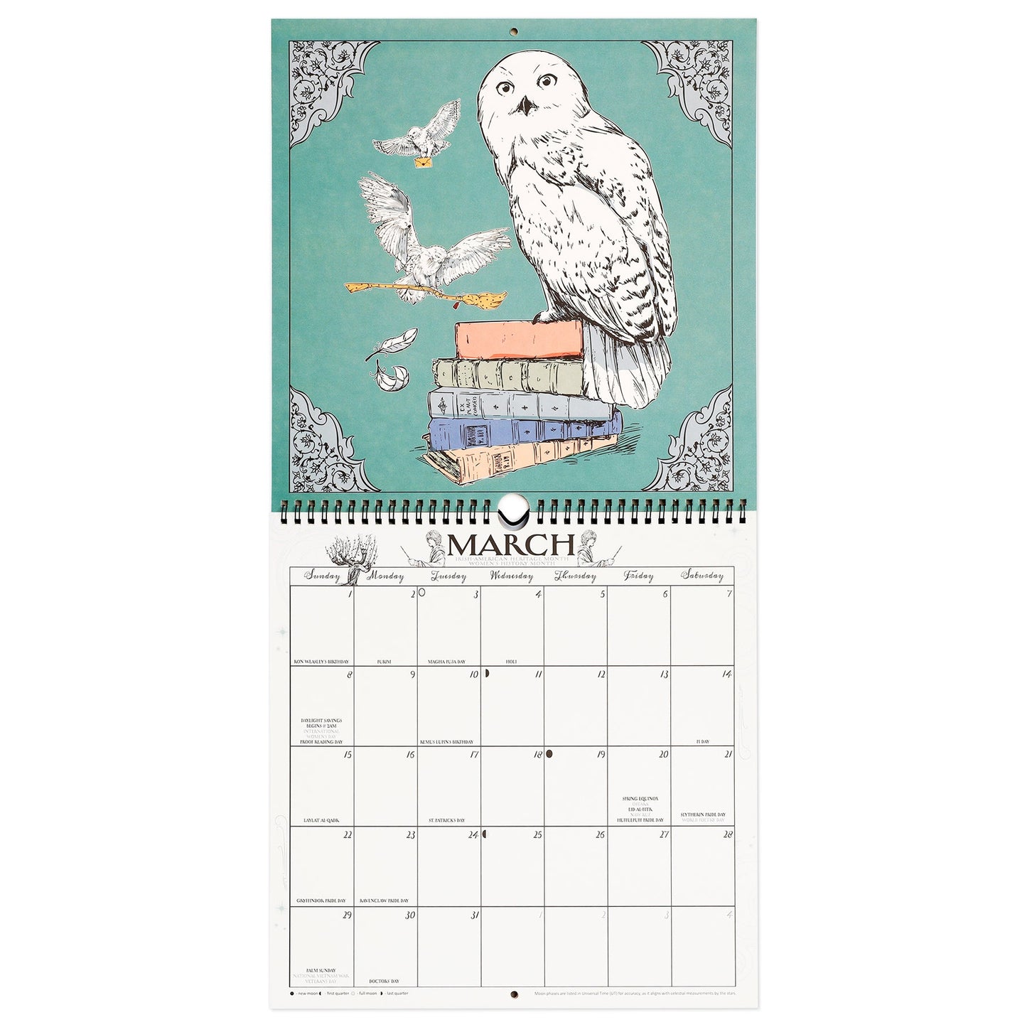 Harry Potter Enchanted Days 2026 Spiral Wall Calendar