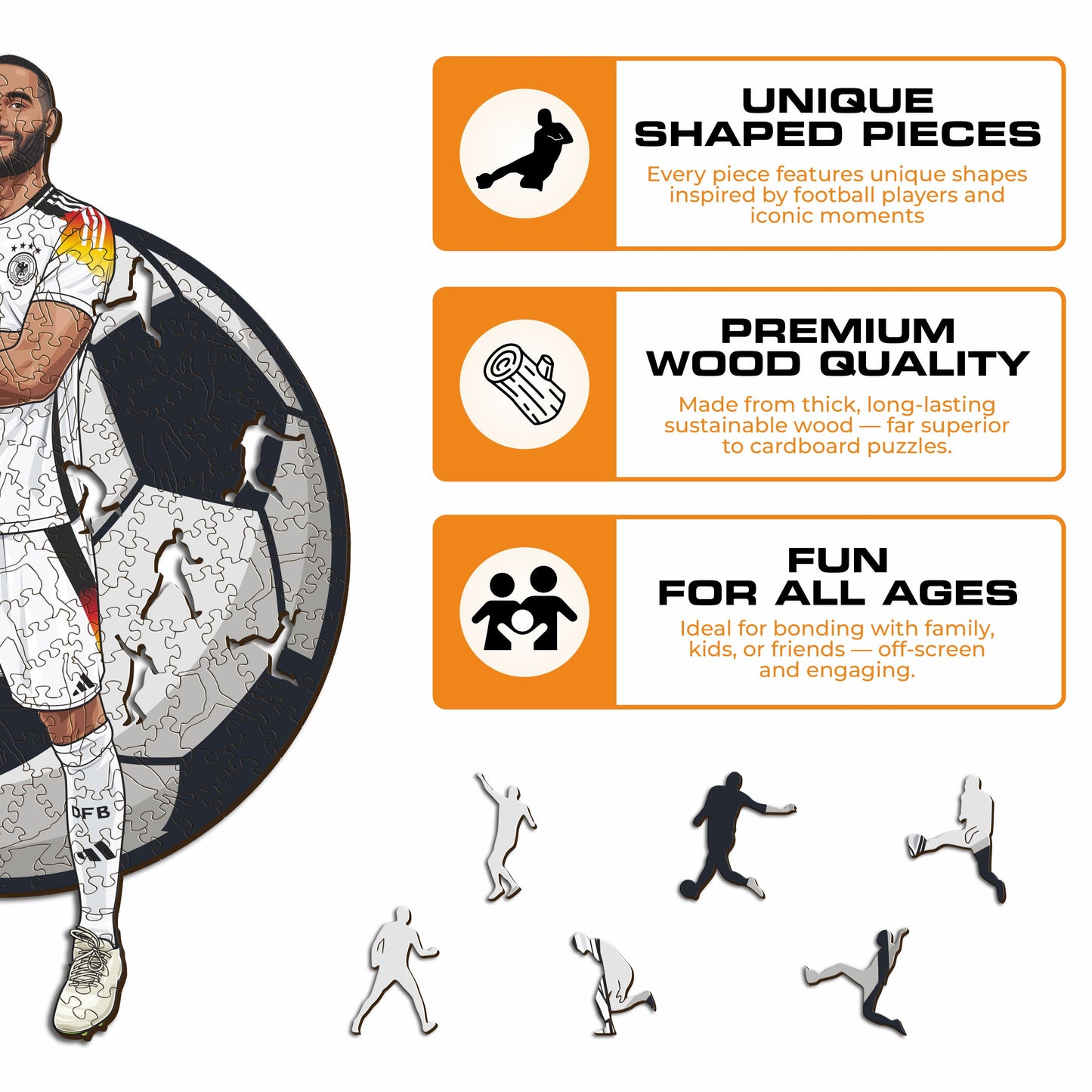 Jonathan Tah - Holzpuzzle