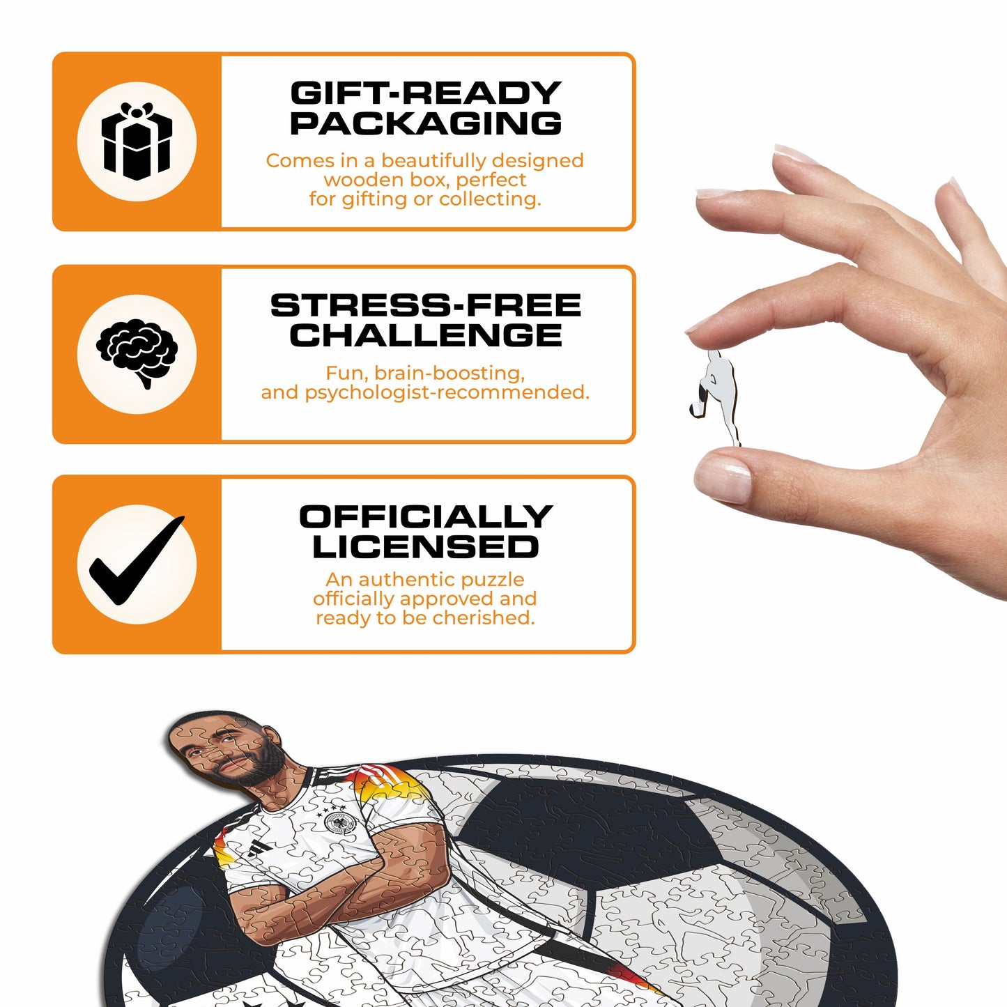 Jonathan Tah - Holzpuzzle