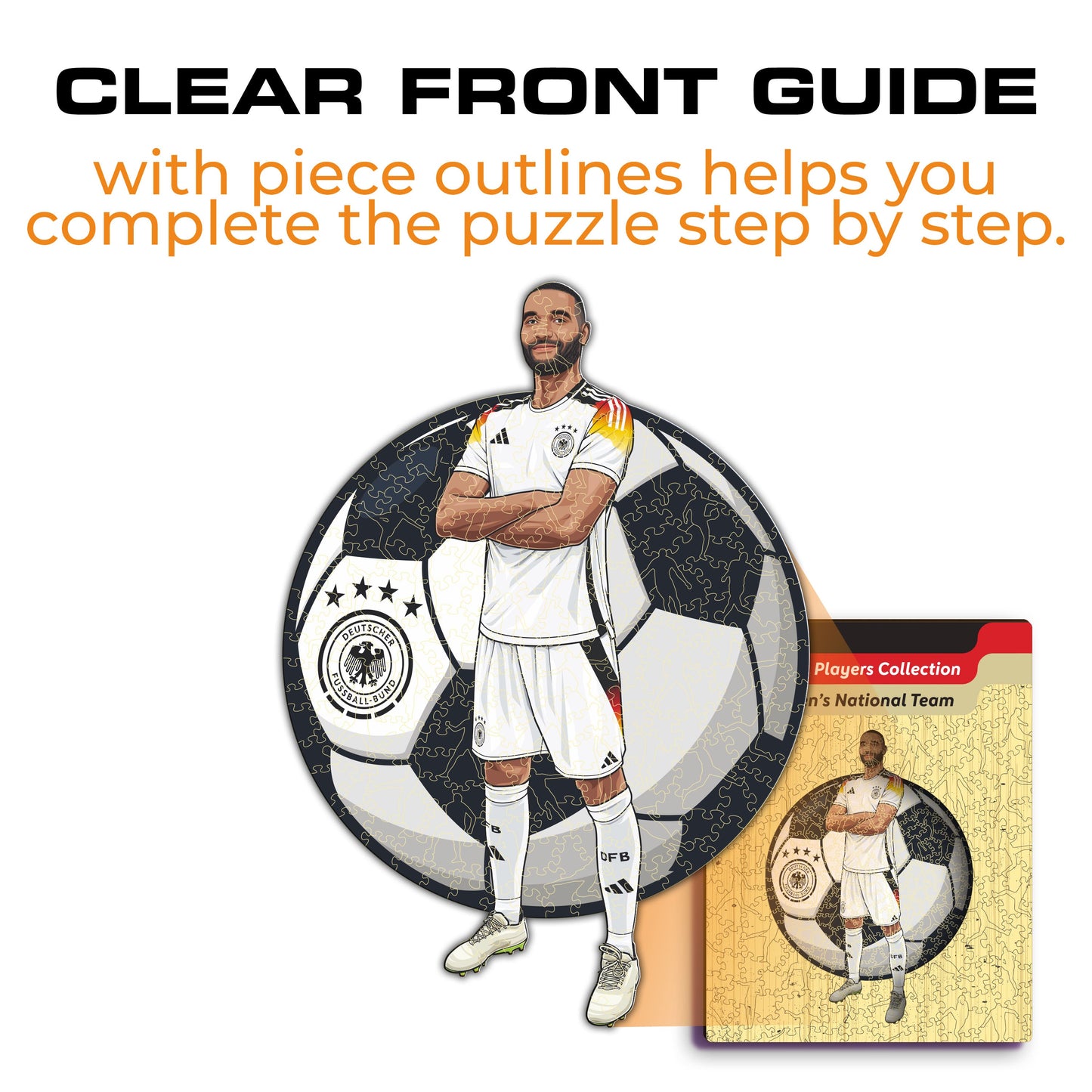 Jonathan Tah - Holzpuzzle