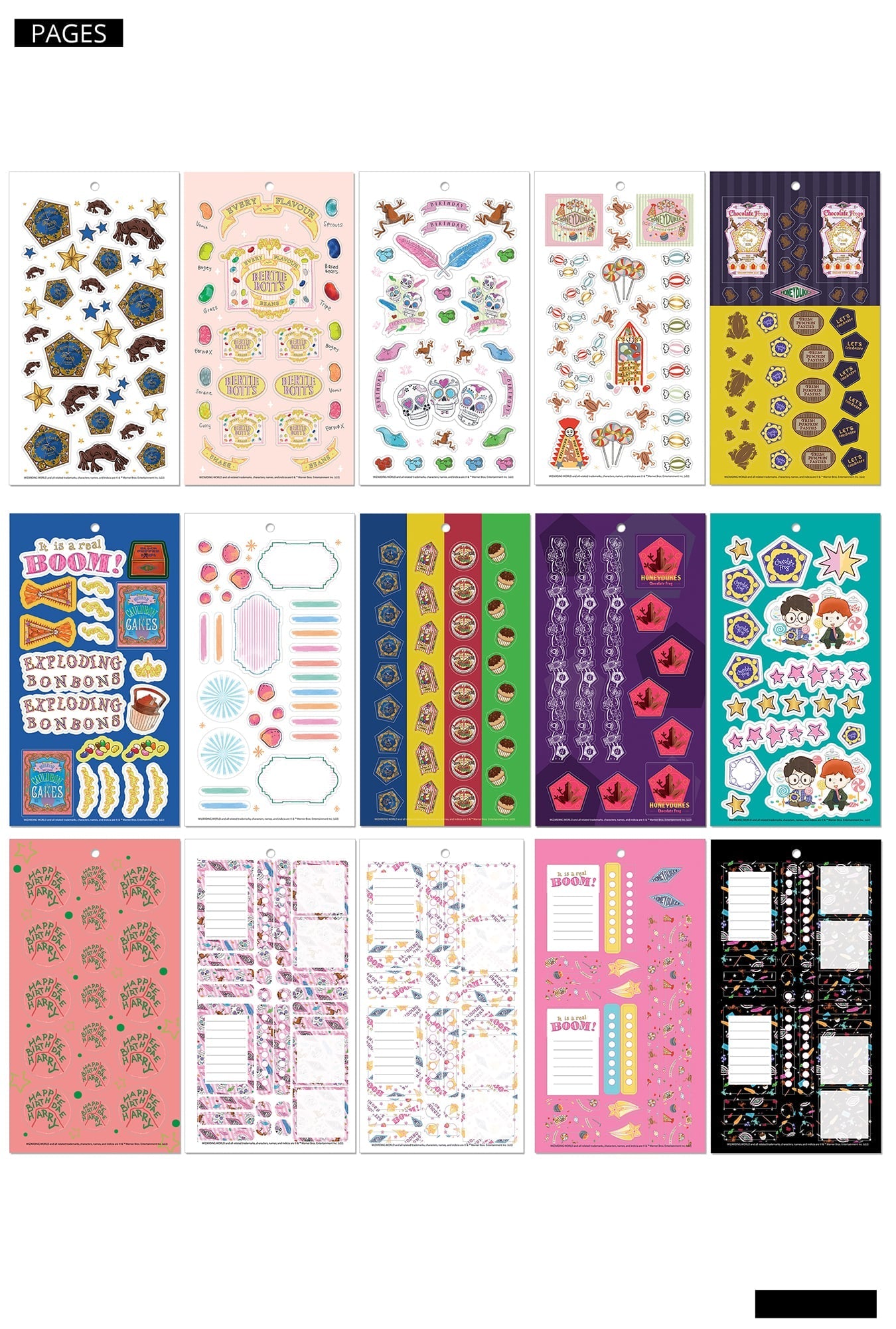 Harry Potter Honeydukes & Weasley's Wizard Wheezes Planner Sticker Book
