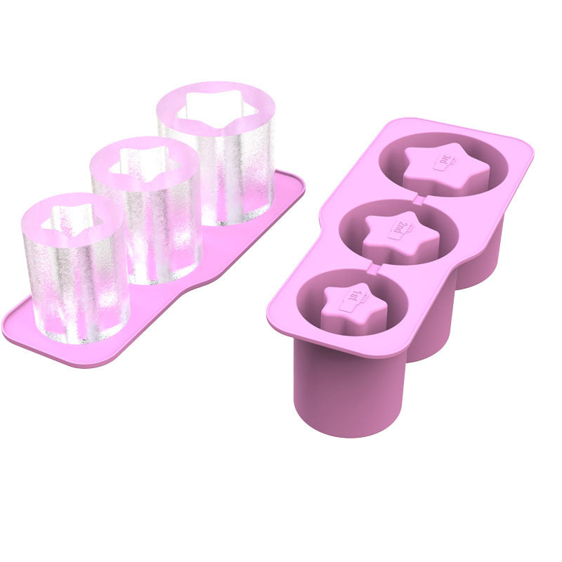 Large capacity ice lattice ice making mould 30/40oz ice bar cup star silicone ice lattice