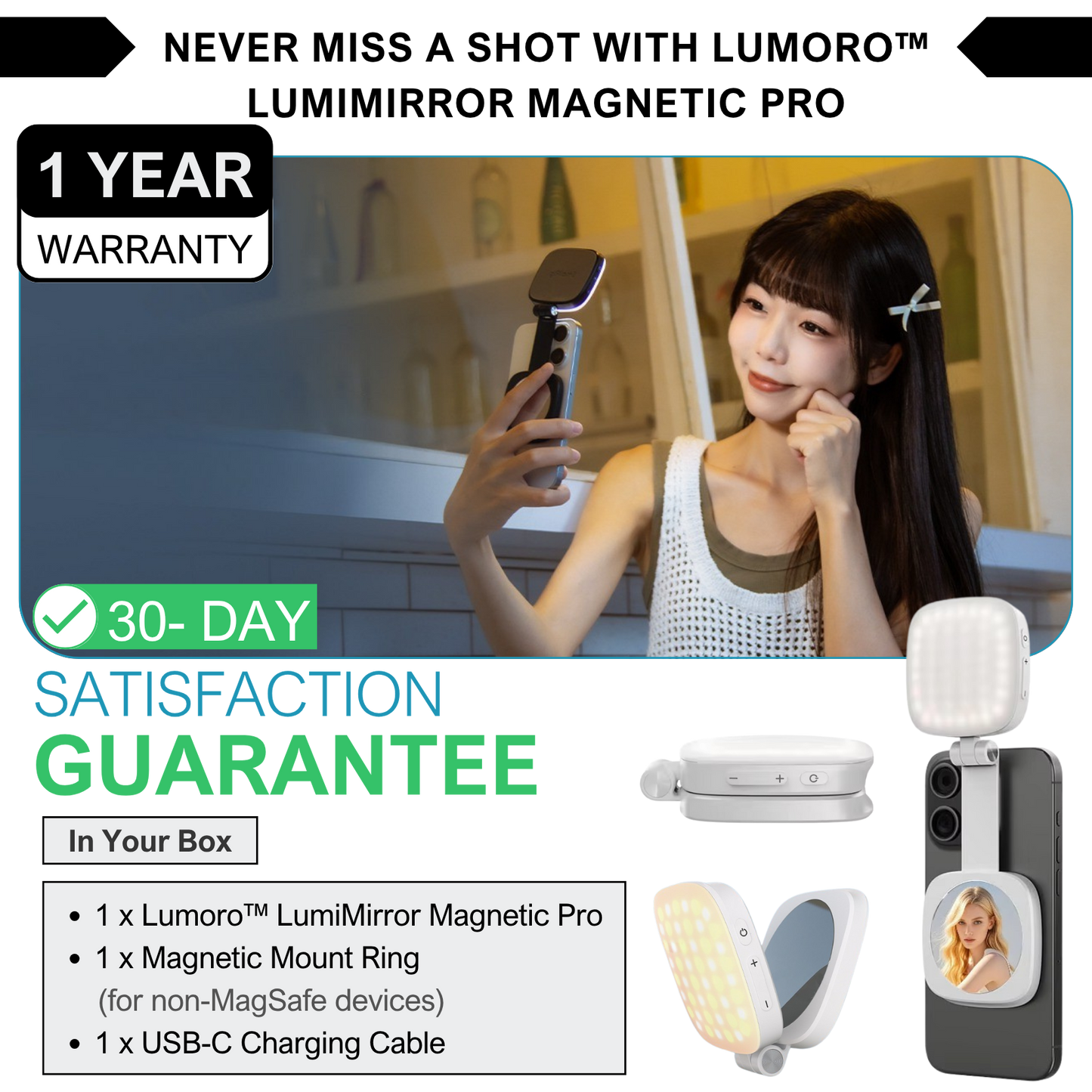 Lumoro™ LumiMirror Magnetic Pro