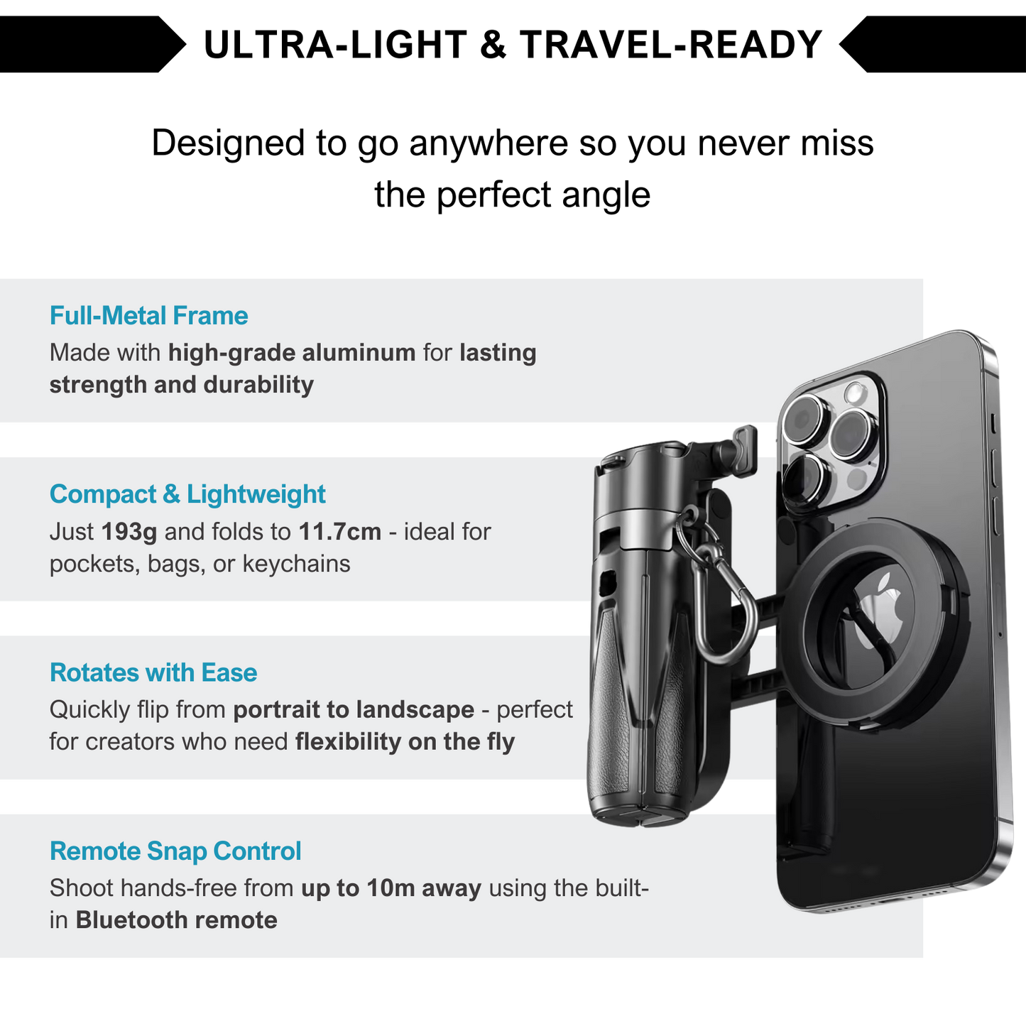 Lumoro™ MagFlex Mini Pro - For All Smartphones