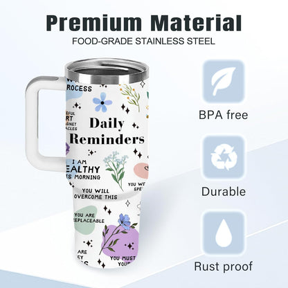 Christian Gifts for Women God Tumbler 40oz Blue Child of God Gifts Coffee Travel Cup - Inspirational Religious Birthday Catholic Spiritual Gift for Sister Friends, Baptism Confirmation Gift for Girls