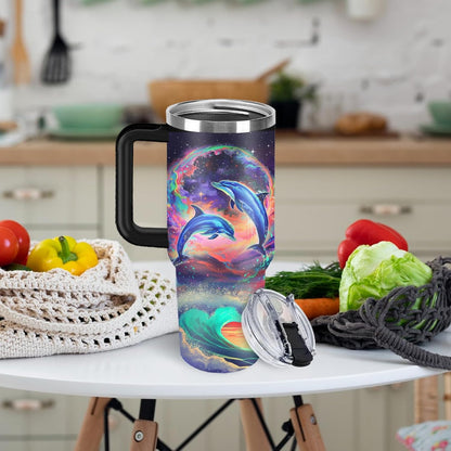 Christian Gifts for Women God Tumbler 40oz Blue Child of God Gifts Coffee Travel Cup - Inspirational Religious Birthday Catholic Spiritual Gift for Sister Friends, Baptism Confirmation Gift for Girls