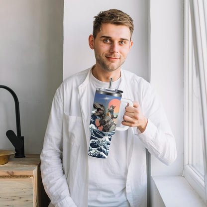 Christian Gifts for Women God Tumbler 40oz Blue Child of God Gifts Coffee Travel Cup - Inspirational Religious Birthday Catholic Spiritual Gift for Sister Friends, Baptism Confirmation Gift for Girls