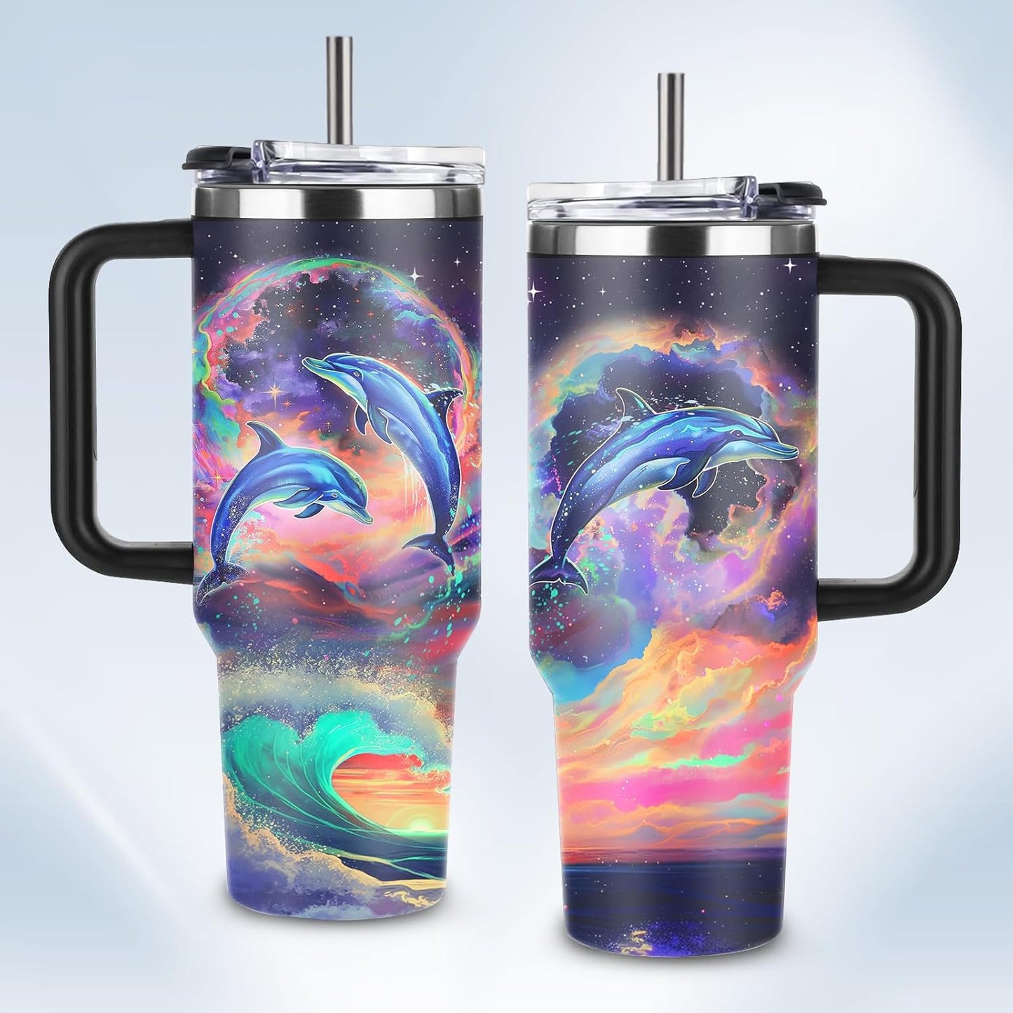 Christian Gifts for Women God Tumbler 40oz Blue Child of God Gifts Coffee Travel Cup - Inspirational Religious Birthday Catholic Spiritual Gift for Sister Friends, Baptism Confirmation Gift for Girls