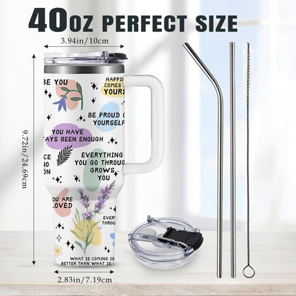 Christian Gifts for Women God Tumbler 40oz Blue Child of God Gifts Coffee Travel Cup - Inspirational Religious Birthday Catholic Spiritual Gift for Sister Friends, Baptism Confirmation Gift for Girls