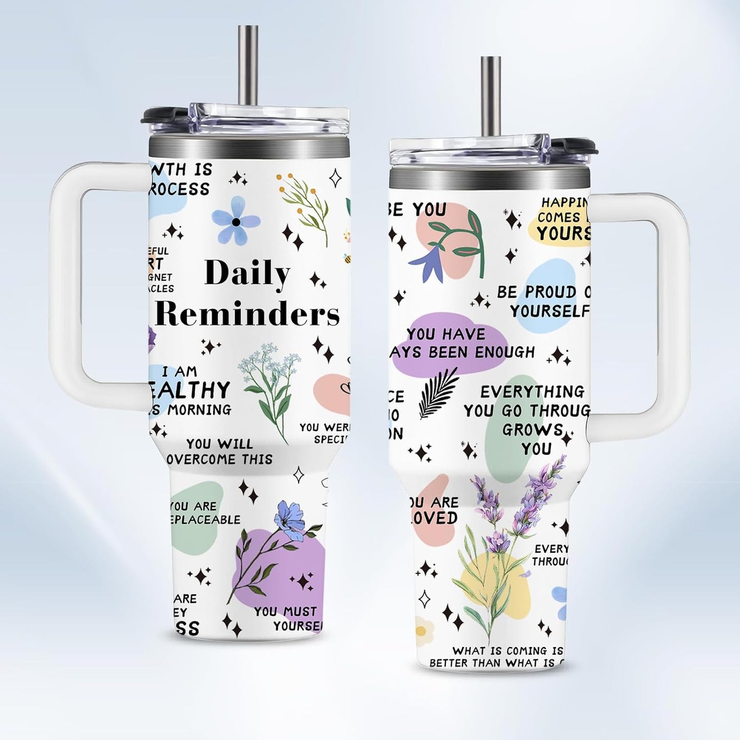 Christian Gifts for Women God Tumbler 40oz Blue Child of God Gifts Coffee Travel Cup - Inspirational Religious Birthday Catholic Spiritual Gift for Sister Friends, Baptism Confirmation Gift for Girls