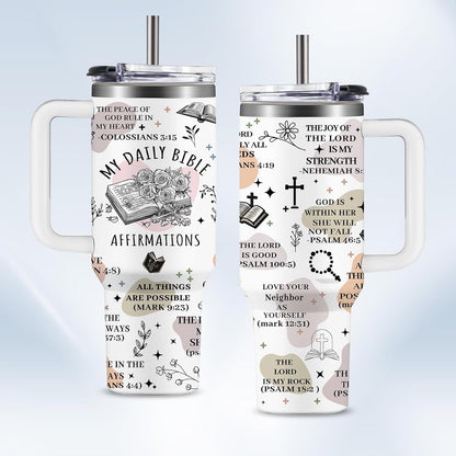 Christian Gifts for Women God Tumbler 40oz Blue Child of God Gifts Coffee Travel Cup - Inspirational Religious Birthday Catholic Spiritual Gift for Sister Friends, Baptism Confirmation Gift for Girls