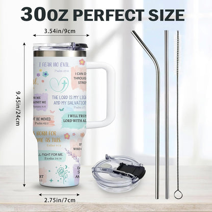 Christian Gifts for Women God Tumbler 40oz Blue Child of God Gifts Coffee Travel Cup - Inspirational Religious Birthday Catholic Spiritual Gift for Sister Friends, Baptism Confirmation Gift for Girls