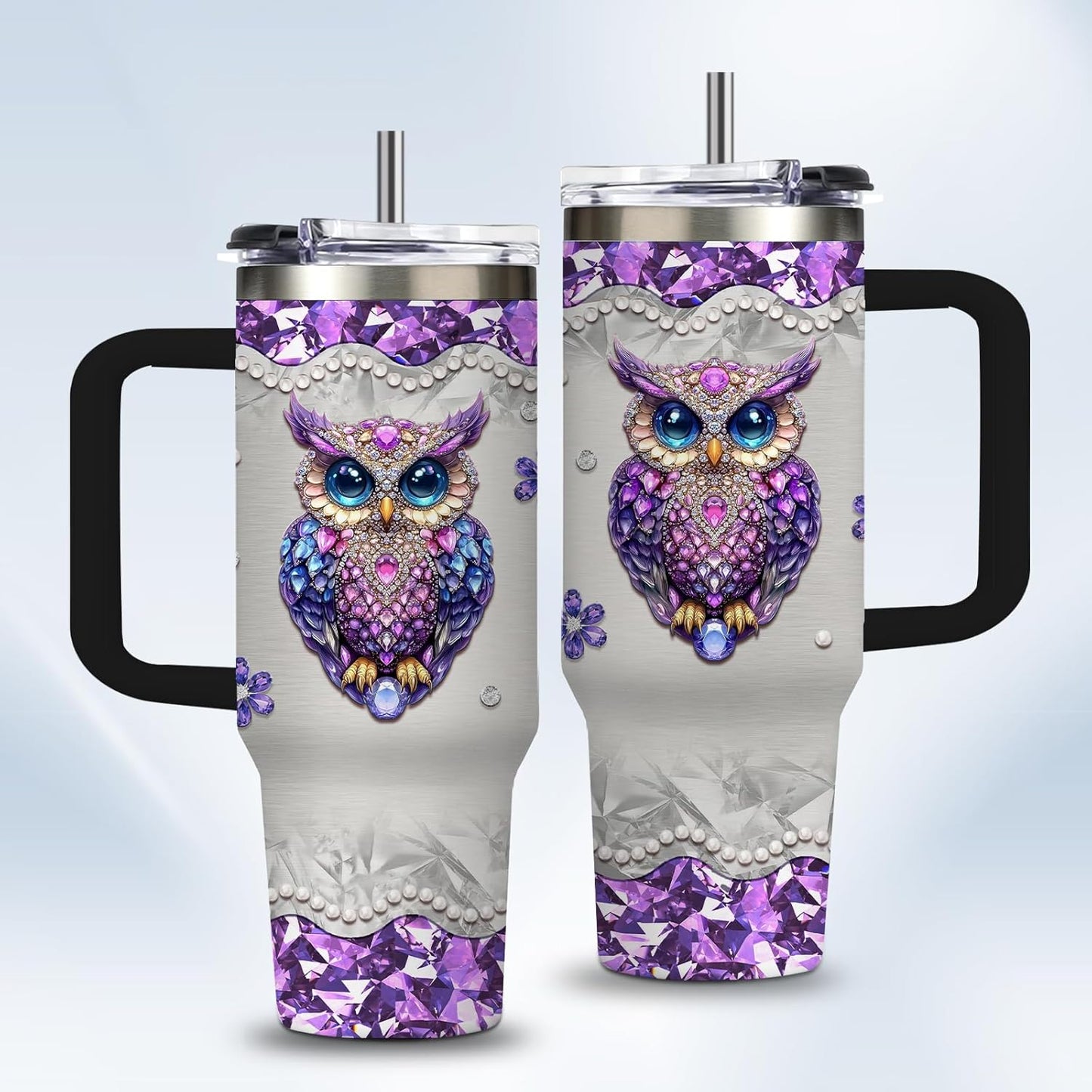 Christian Gifts for Women God Tumbler 40oz Blue Child of God Gifts Coffee Travel Cup - Inspirational Religious Birthday Catholic Spiritual Gift for Sister Friends, Baptism Confirmation Gift for Girls