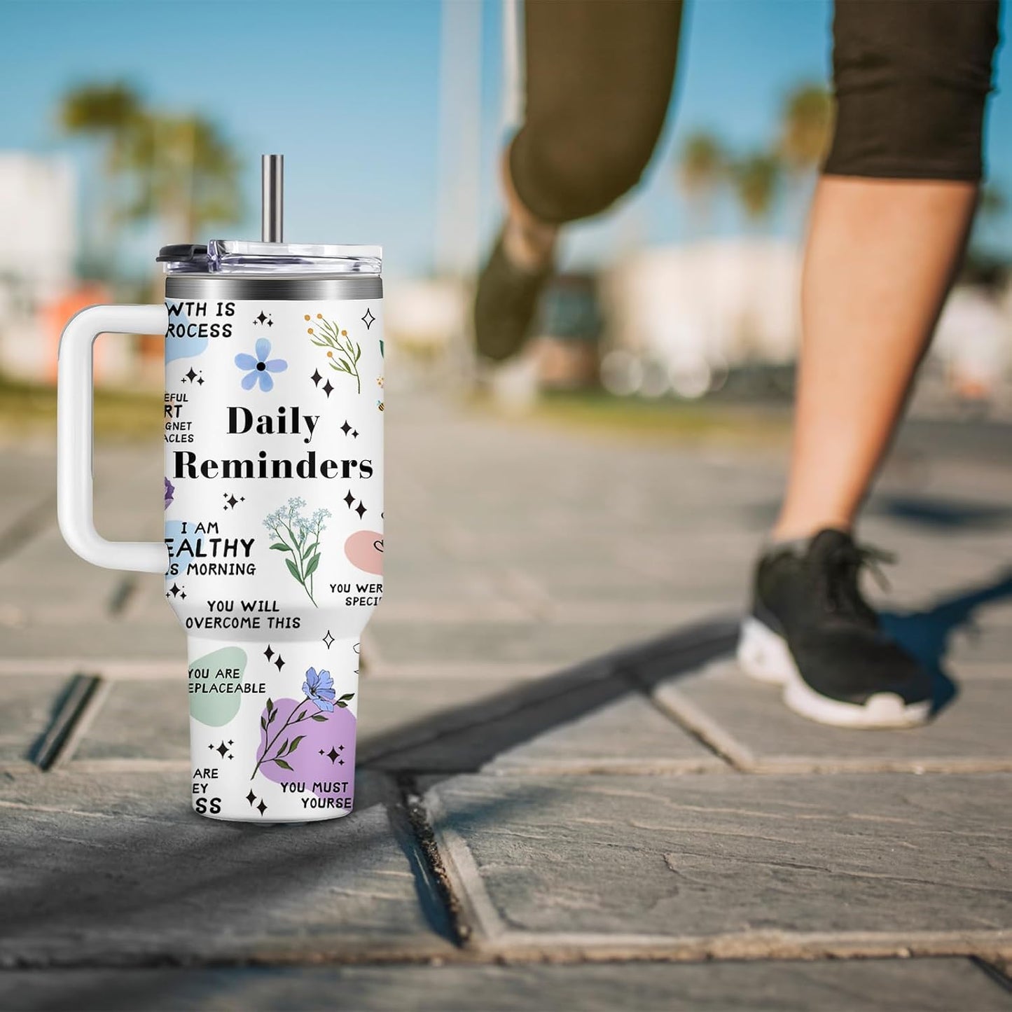 Christian Gifts for Women God Tumbler 40oz Blue Child of God Gifts Coffee Travel Cup - Inspirational Religious Birthday Catholic Spiritual Gift for Sister Friends, Baptism Confirmation Gift for Girls