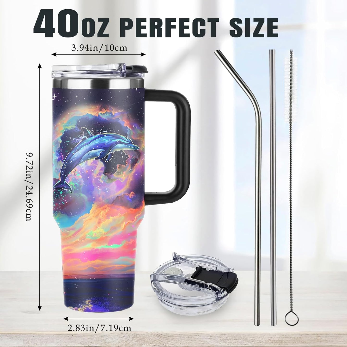 Christian Gifts for Women God Tumbler 40oz Blue Child of God Gifts Coffee Travel Cup - Inspirational Religious Birthday Catholic Spiritual Gift for Sister Friends, Baptism Confirmation Gift for Girls