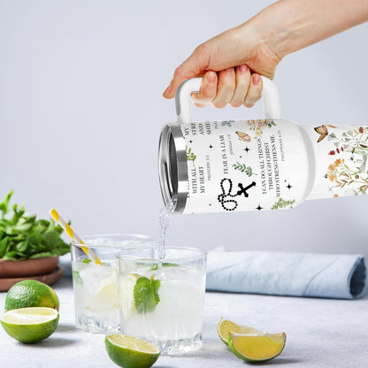 Christian Gifts for Women God Tumbler 40oz Blue Child of God Gifts Coffee Travel Cup - Inspirational Religious Birthday Catholic Spiritual Gift for Sister Friends, Baptism Confirmation Gift for Girls