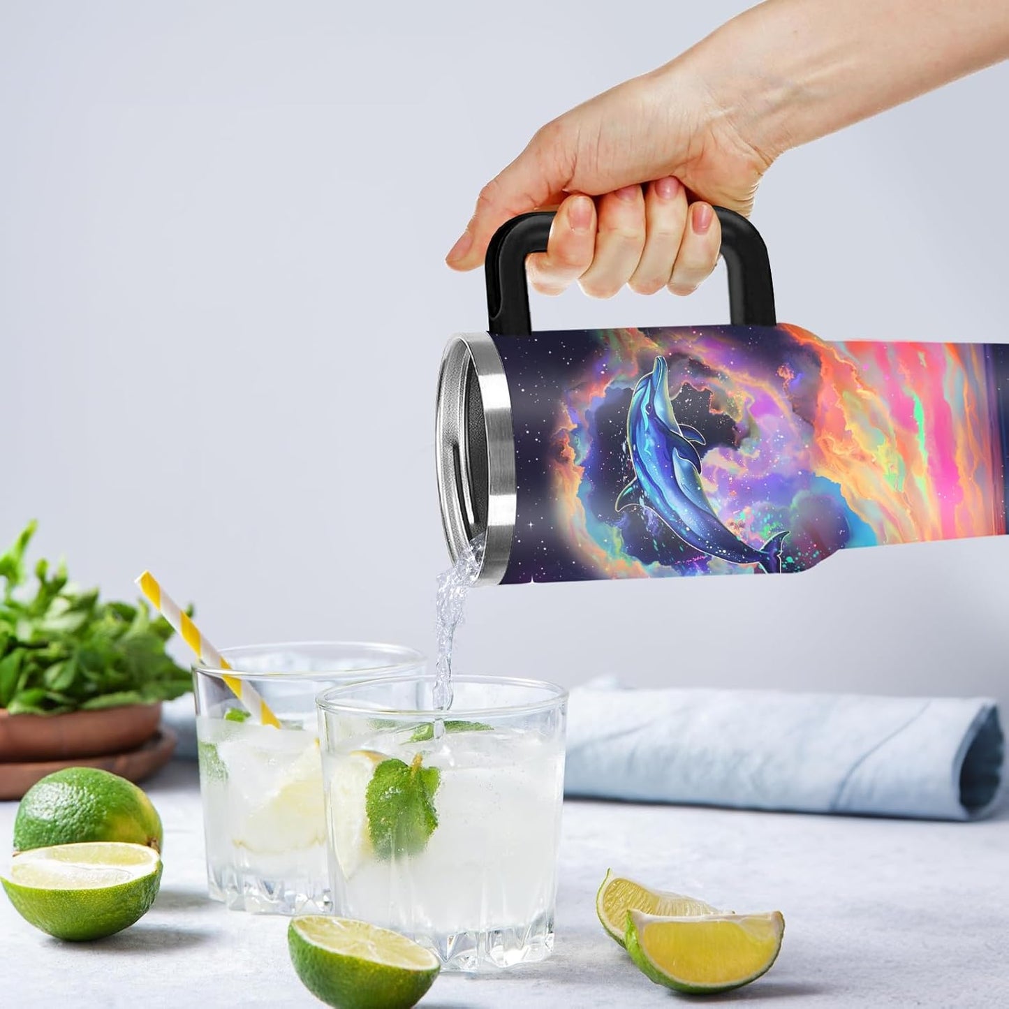 Christian Gifts for Women God Tumbler 40oz Blue Child of God Gifts Coffee Travel Cup - Inspirational Religious Birthday Catholic Spiritual Gift for Sister Friends, Baptism Confirmation Gift for Girls