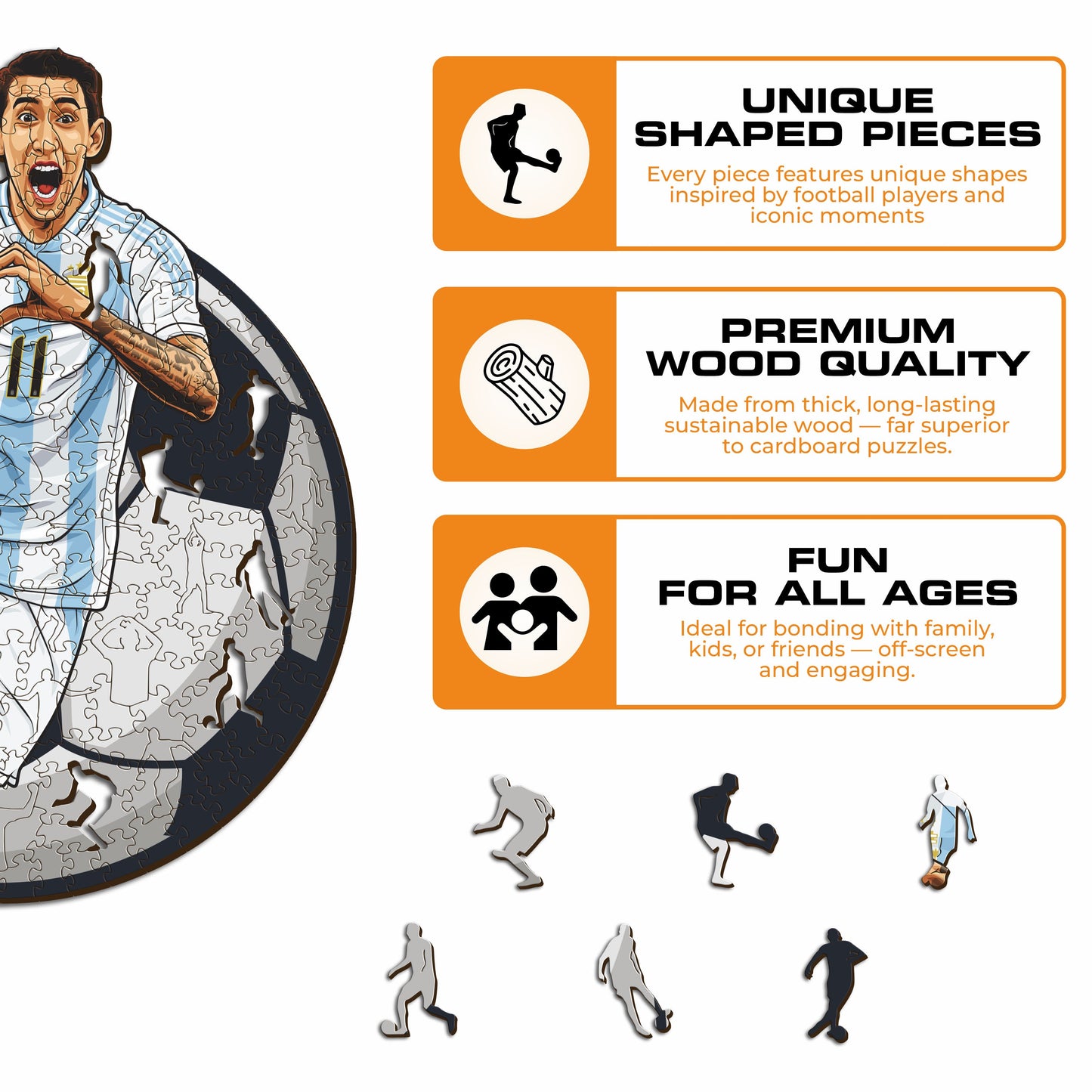 Ángel Di María - Wooden Puzzle