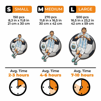 Ángel Di María - Wooden Puzzle