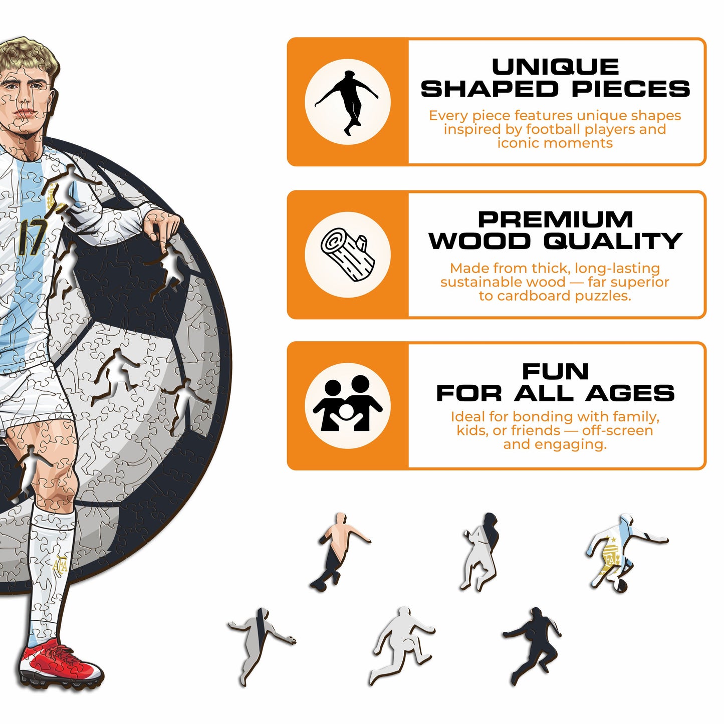 Alejandro Garnacho - Wooden Puzzle