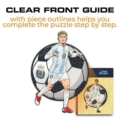 Alejandro Garnacho - Wooden Puzzle