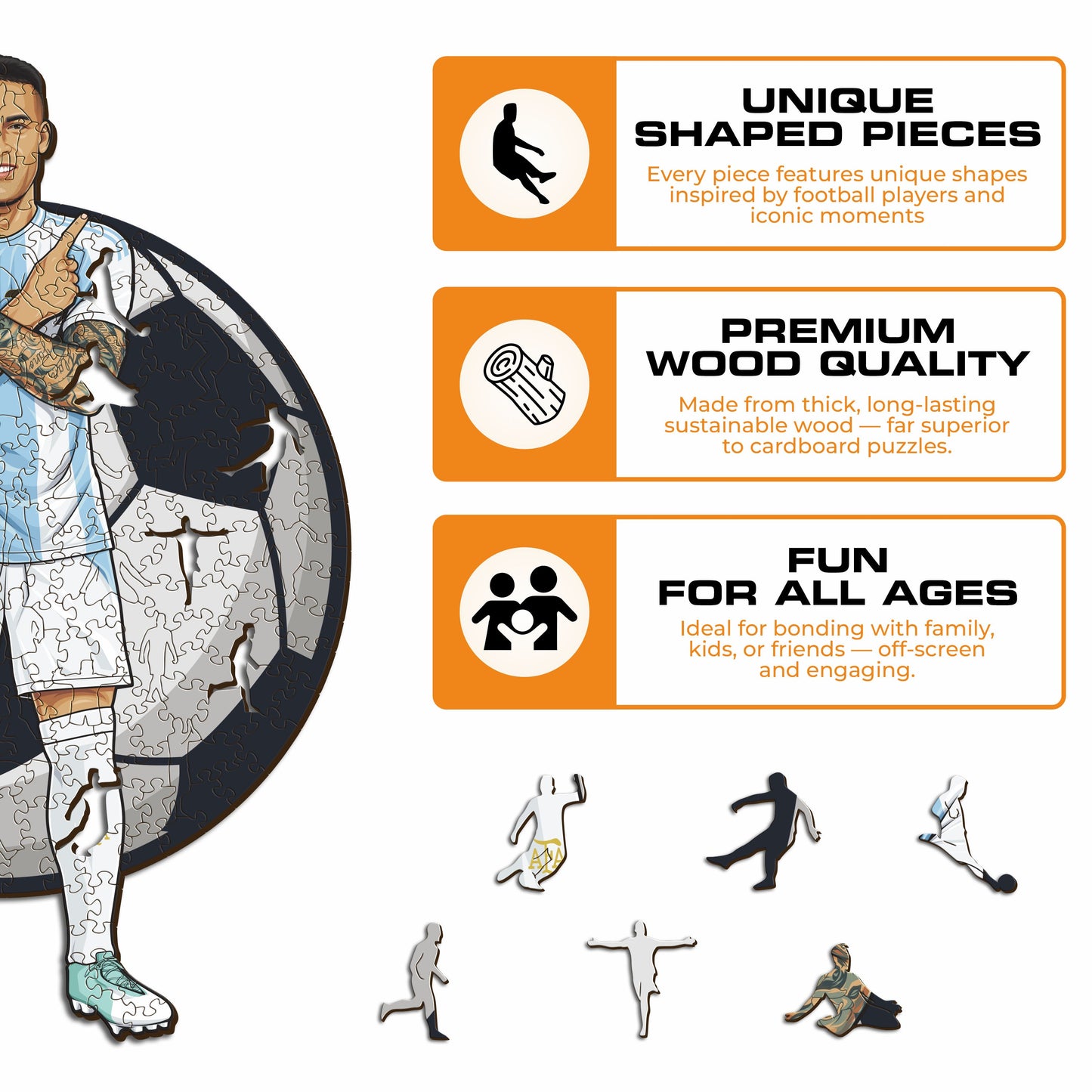 Lautaro Martínez - Wooden Puzzle