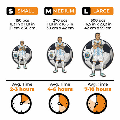Lautaro Martínez - Wooden Puzzle