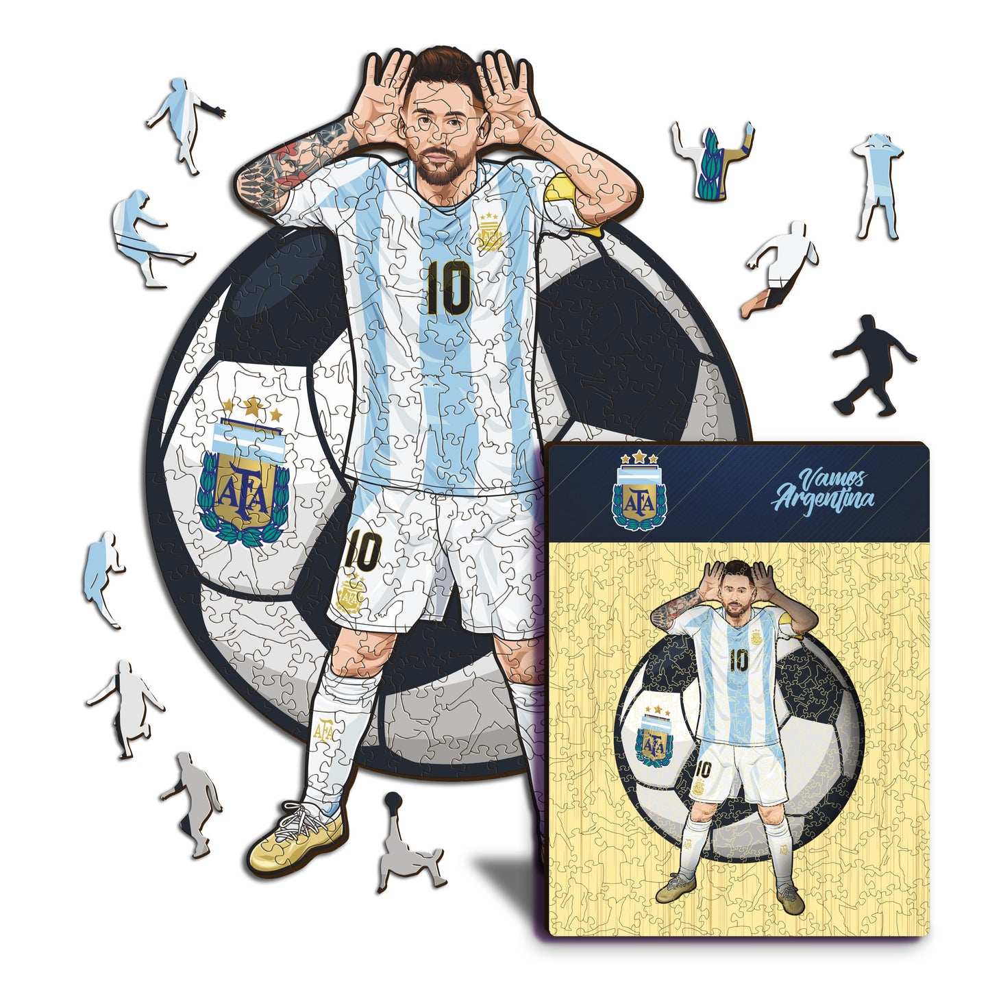 Lionel Messi - Wooden Puzzle