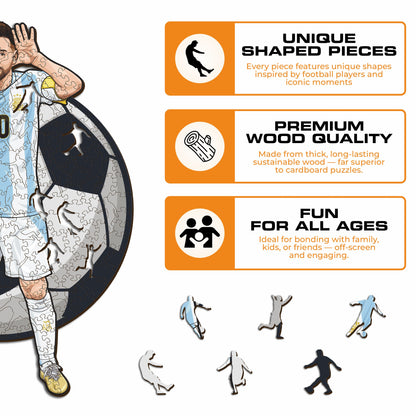 Lionel Messi - Wooden Puzzle