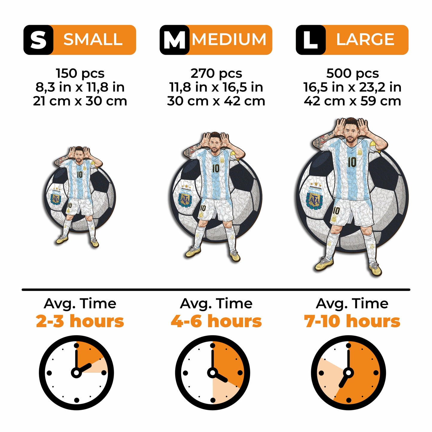 Lionel Messi - Wooden Puzzle