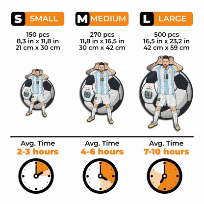 Lionel Messi - Wooden Puzzle