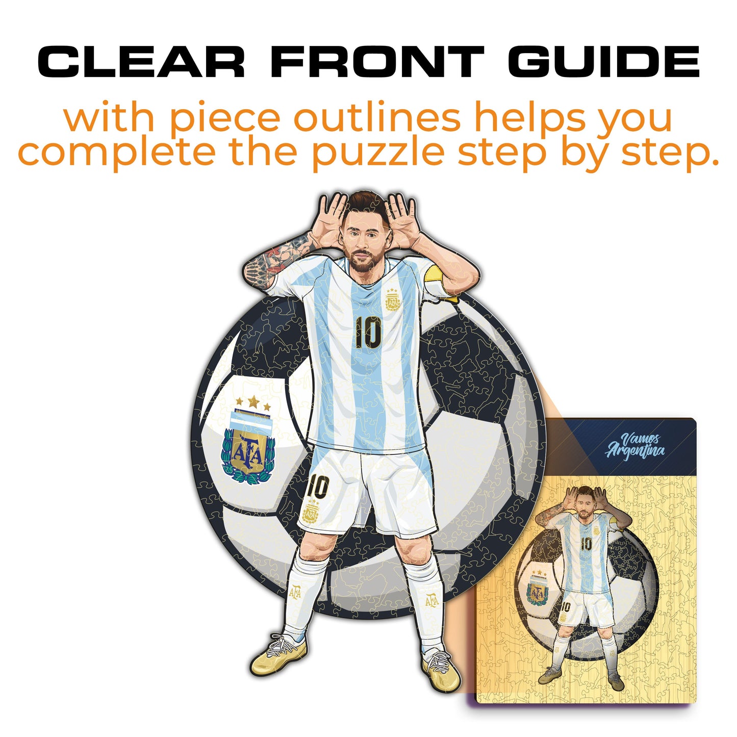 Lionel Messi - Wooden Puzzle