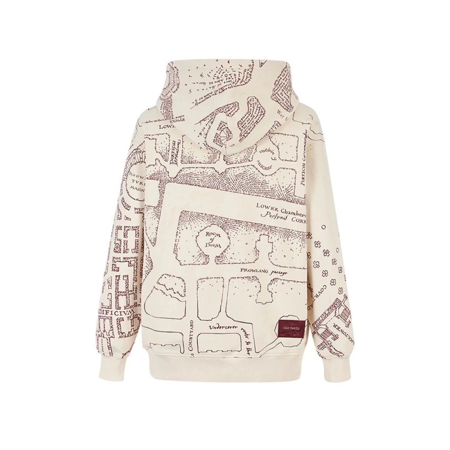 Harry Potter × 13DE MARZO The Marauder’s Map Hoodie Almond
