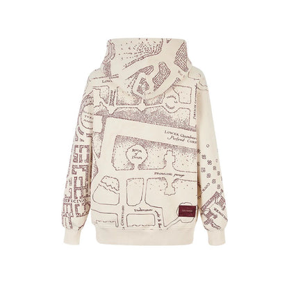 Harry Potter × 13DE MARZO The Marauder’s Map Hoodie Almond
