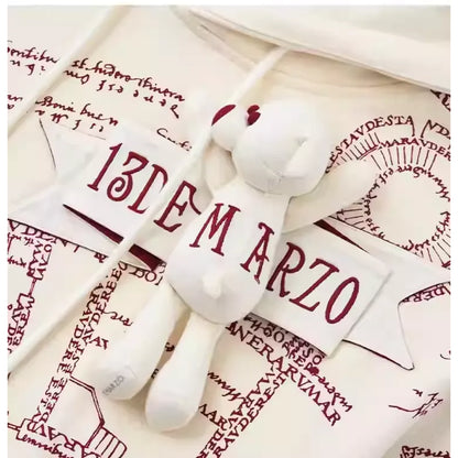 Harry Potter × 13DE MARZO The Marauder’s Map Hoodie Almond