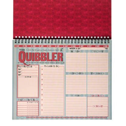 Harry Potter The Quibbler Top-Spiral Undated Weekly Planning Notepad (8'' x 10'')