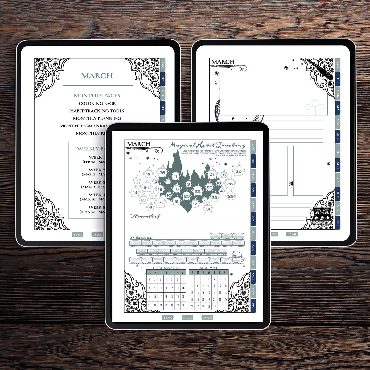 Harry Potter Enchanted Days 2026 Weekly Planner [DIGITAL VERSION]