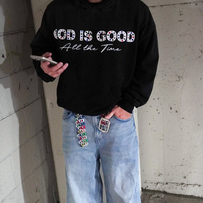 God Is Good Rhinestone Hoodie