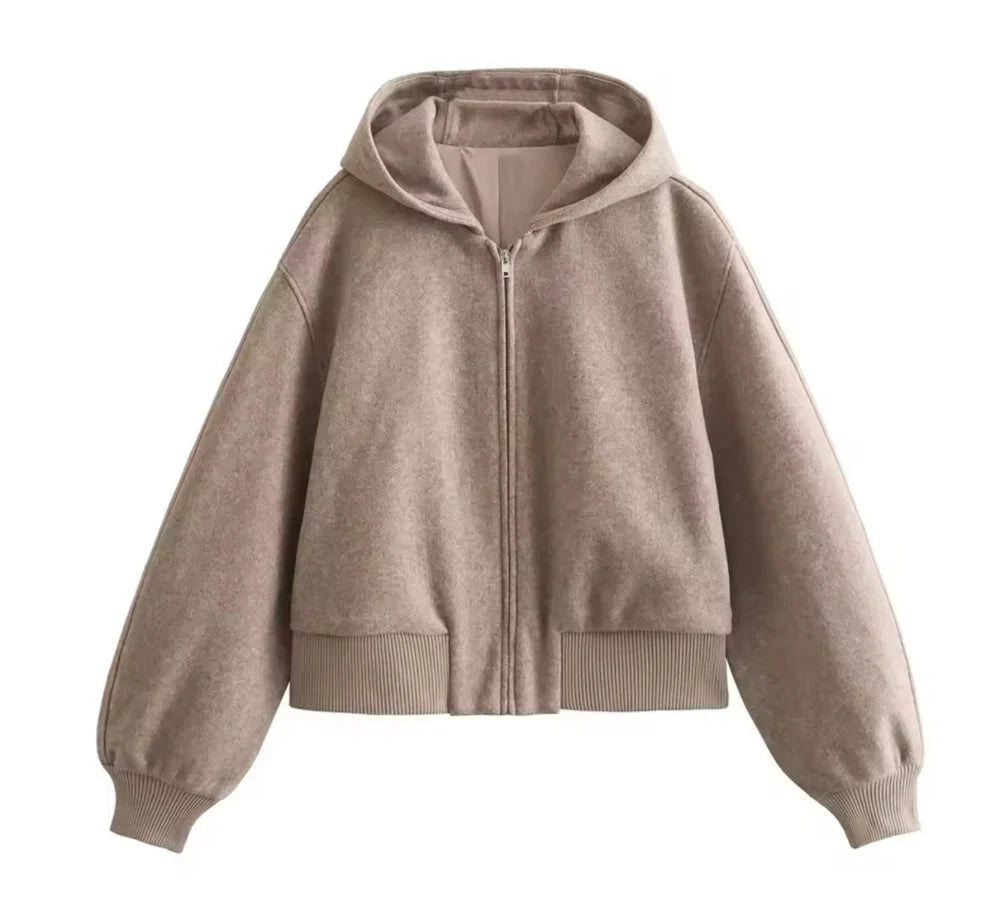 Hooded Bomber Jacket