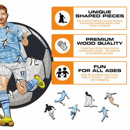 Kevin De Bruyne - Wooden Puzzle