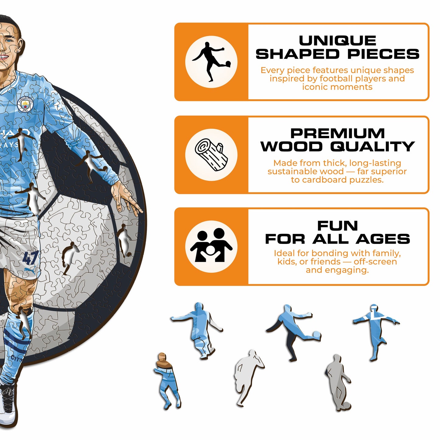 Phil Foden - Wooden Puzzle