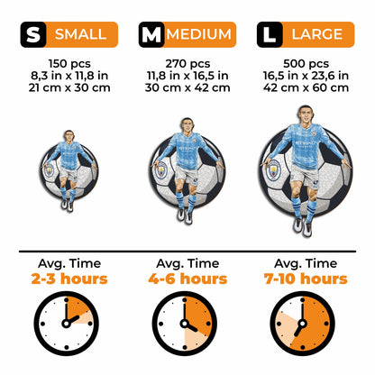 Phil Foden - Wooden Puzzle