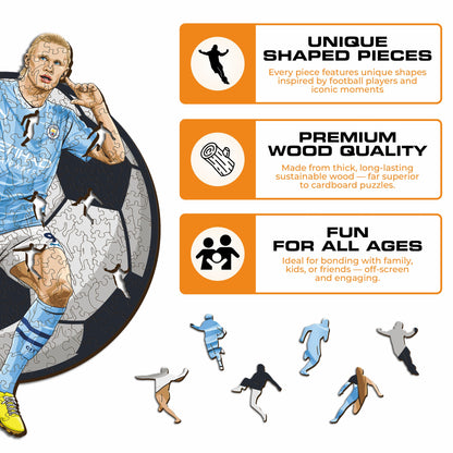 Erling Haaland - Wooden Puzzle