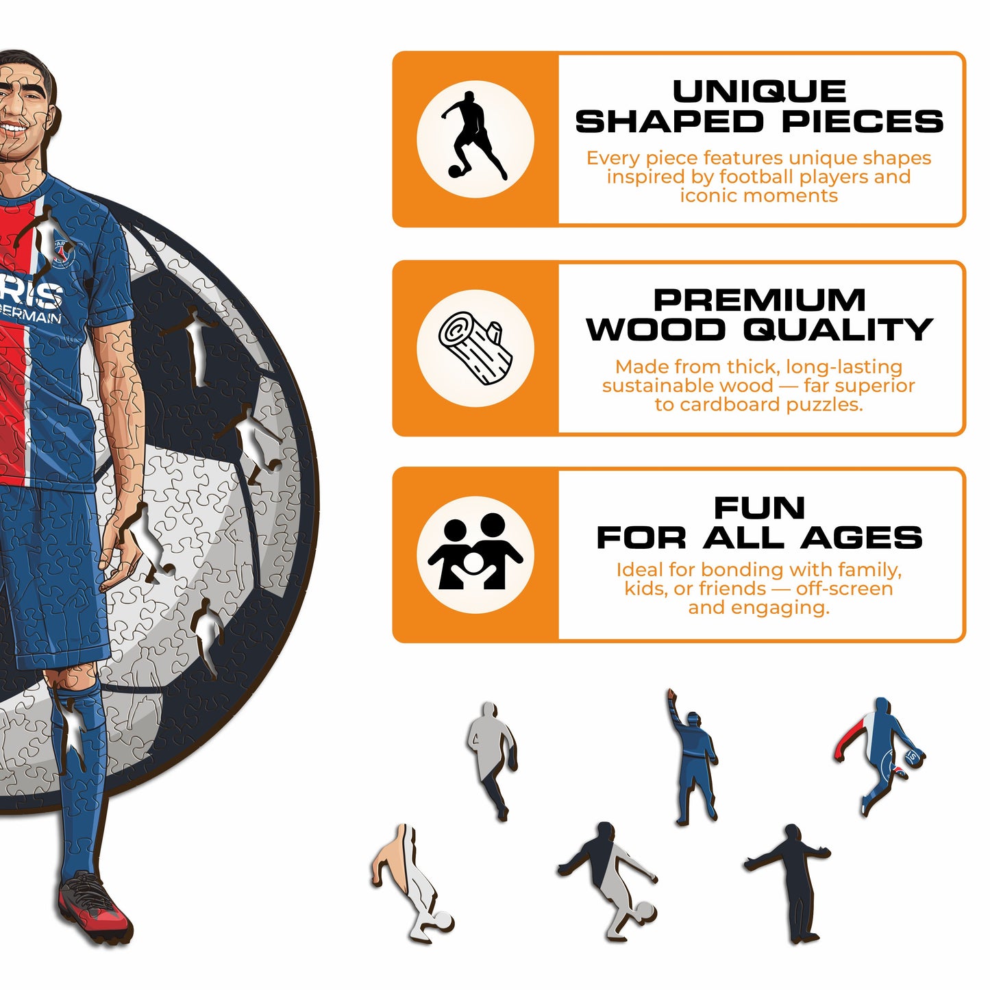 Achraf Hakimi - Wooden Puzzle