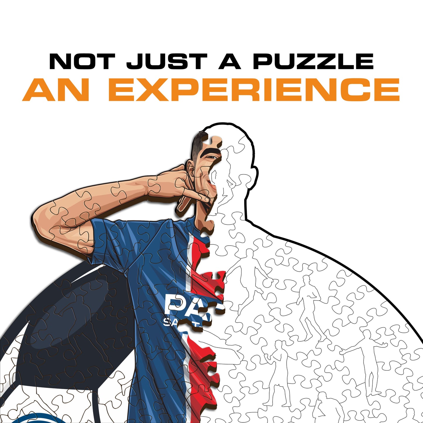 Achraf Hakimi - Wooden Puzzle